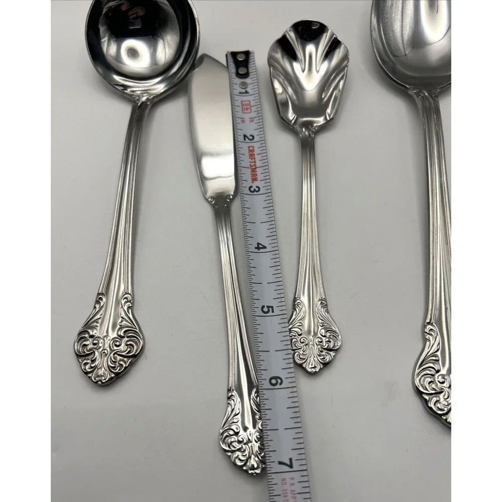 Lot Of 5 Reed & Barton Elegante? Stainless Steel Serving Utensils
